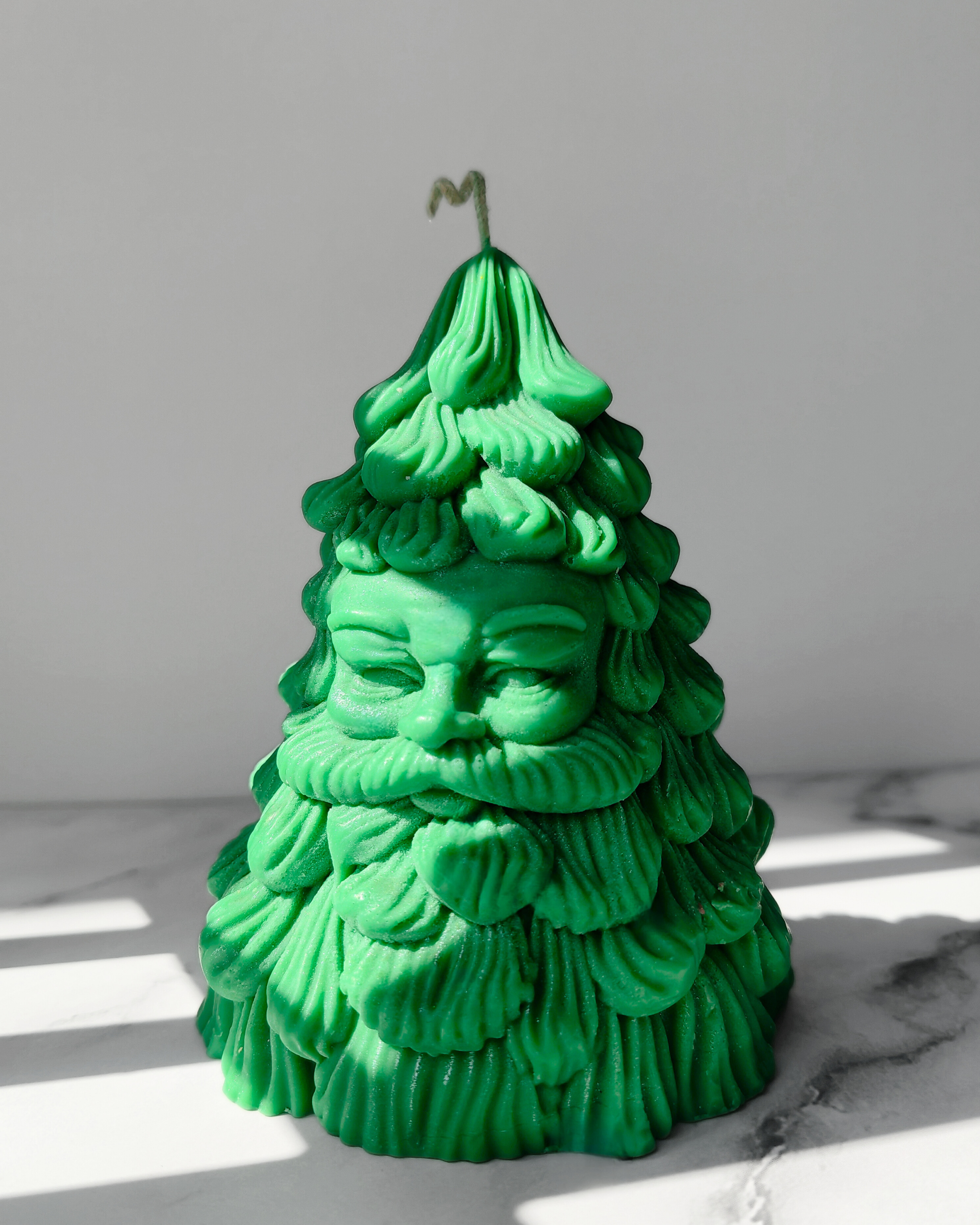 Santa Face Christmas Tree Candle