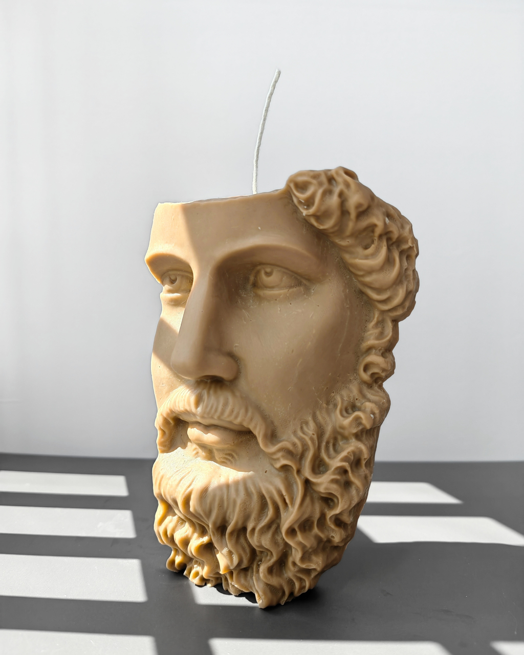 Zeus Half Face Greek Candle