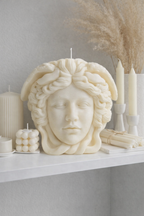 Medusa Full Head Greek Candle