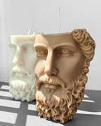 Zeus Half Face Greek Candle
