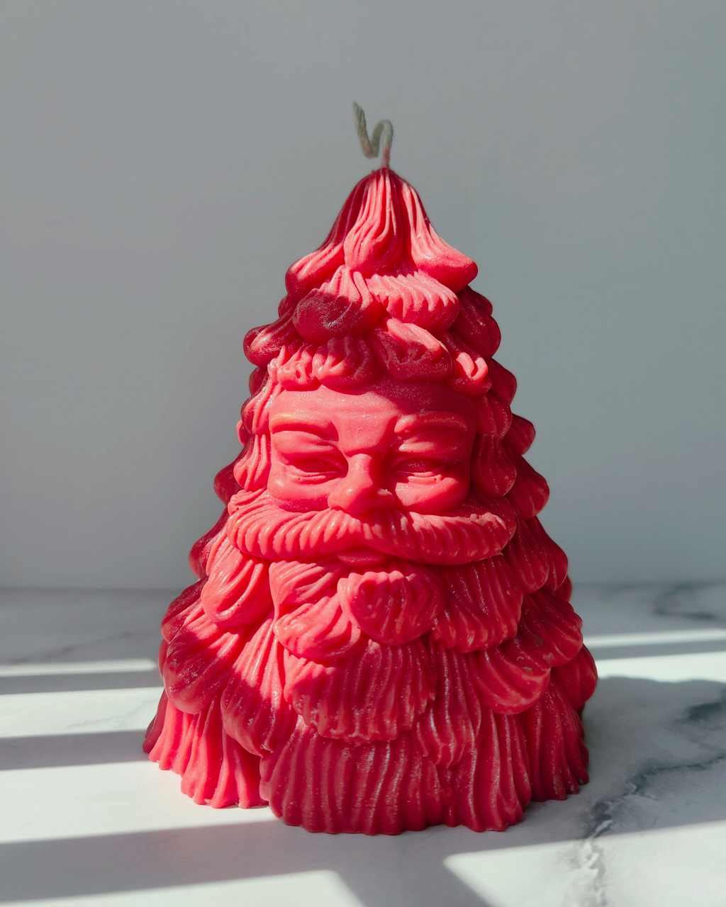 Santa Face Christmas Tree Candle