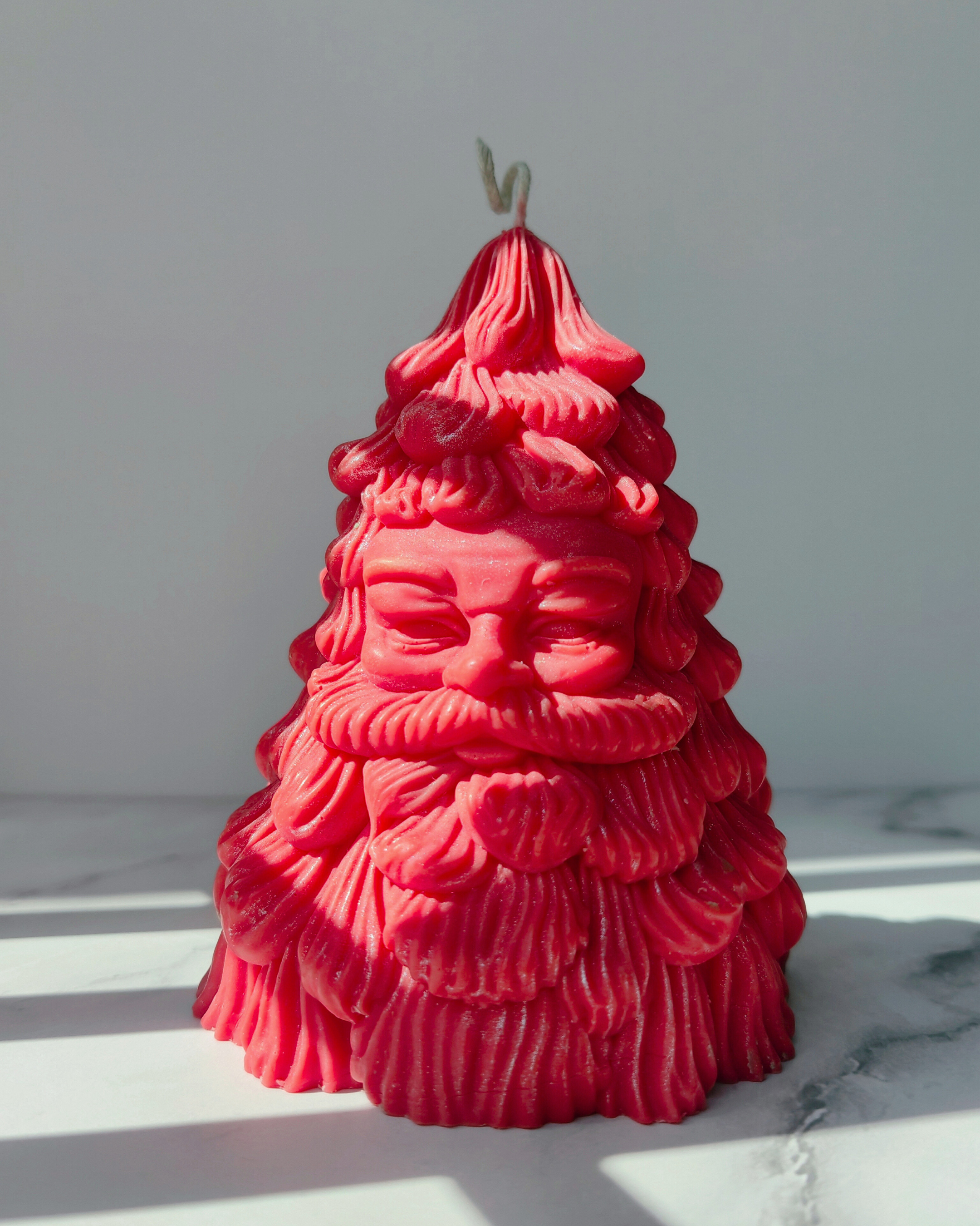 Santa Face Christmas Tree Candle