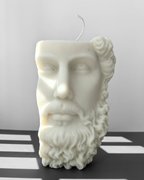 Zeus Half Face Greek Candle