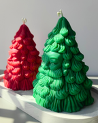 Santa Face Christmas Tree Candle