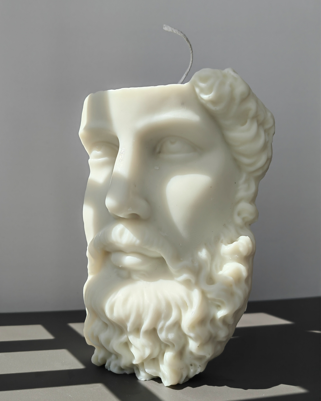 Zeus Half Face Greek Candle