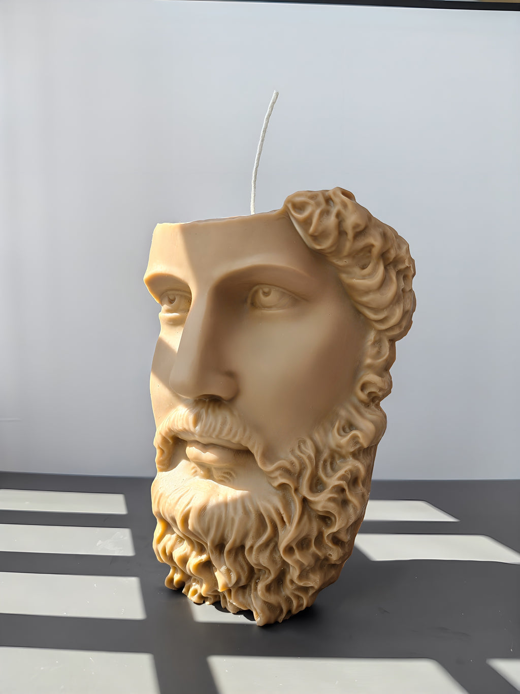 Zeus Half Face Greek Candle