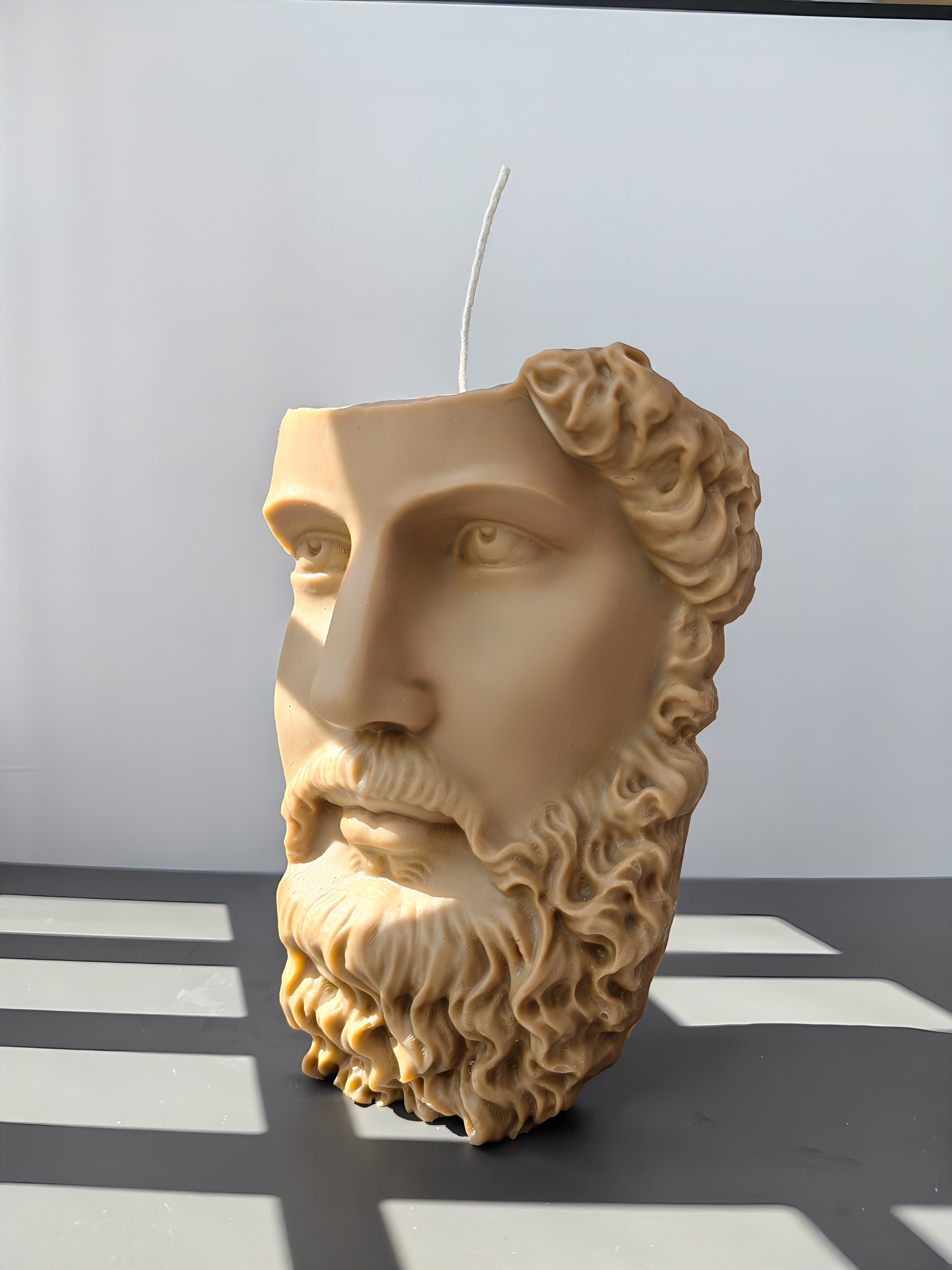 Zeus Half Face Greek Candle