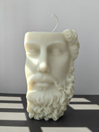 Zeus Half Face Greek Candle