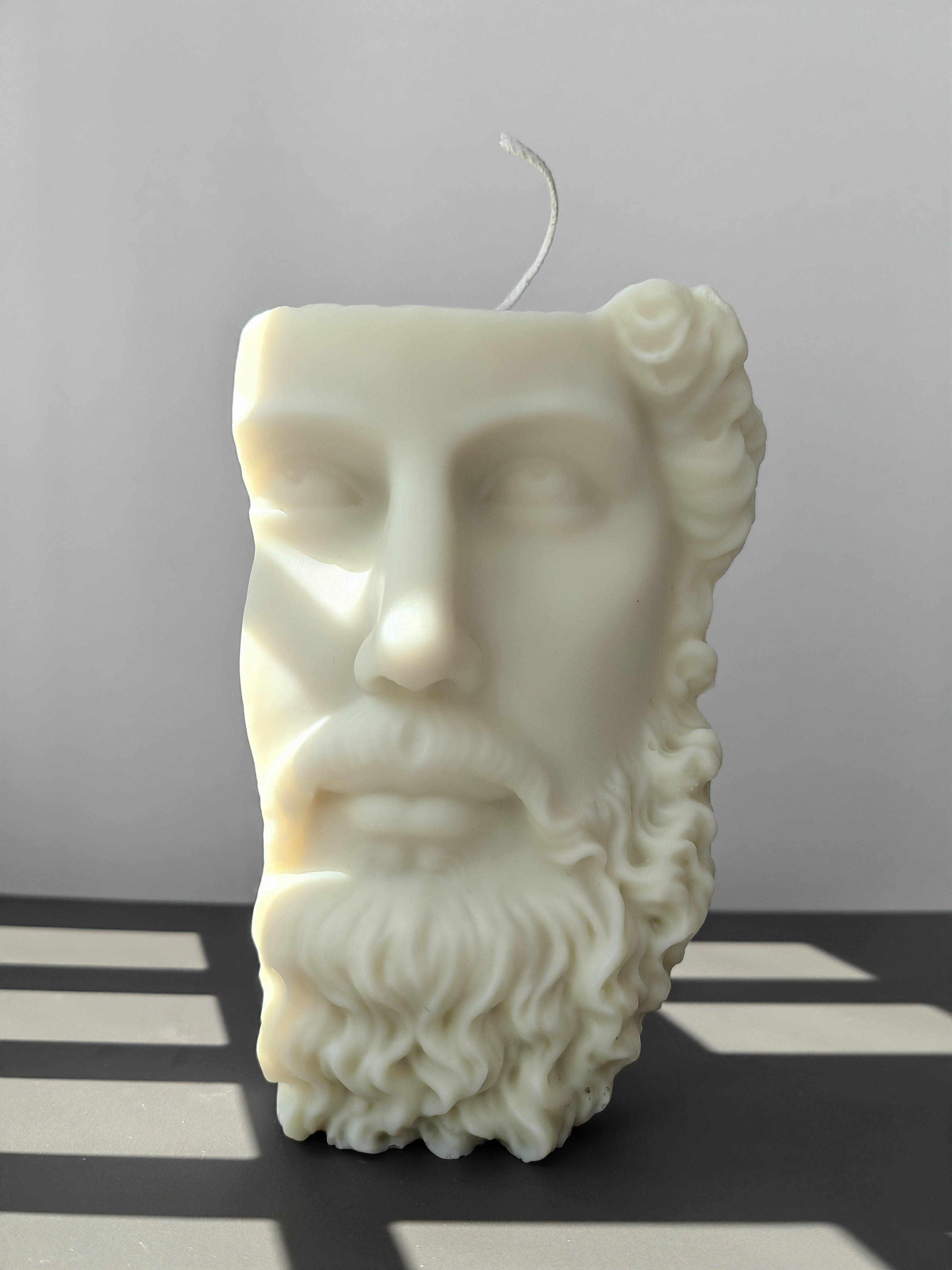 Zeus Half Face Greek Candle