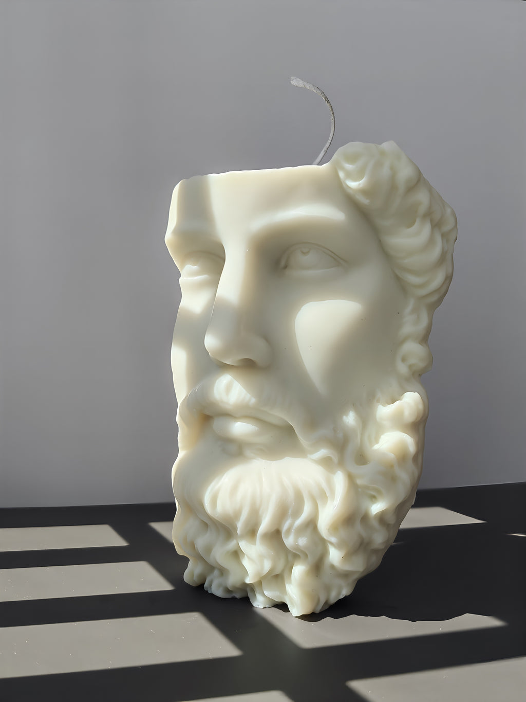 Zeus Half Face Greek Candle