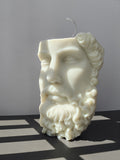 Zeus Half Face Greek Candle