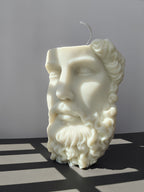 Zeus Half Face Greek Candle