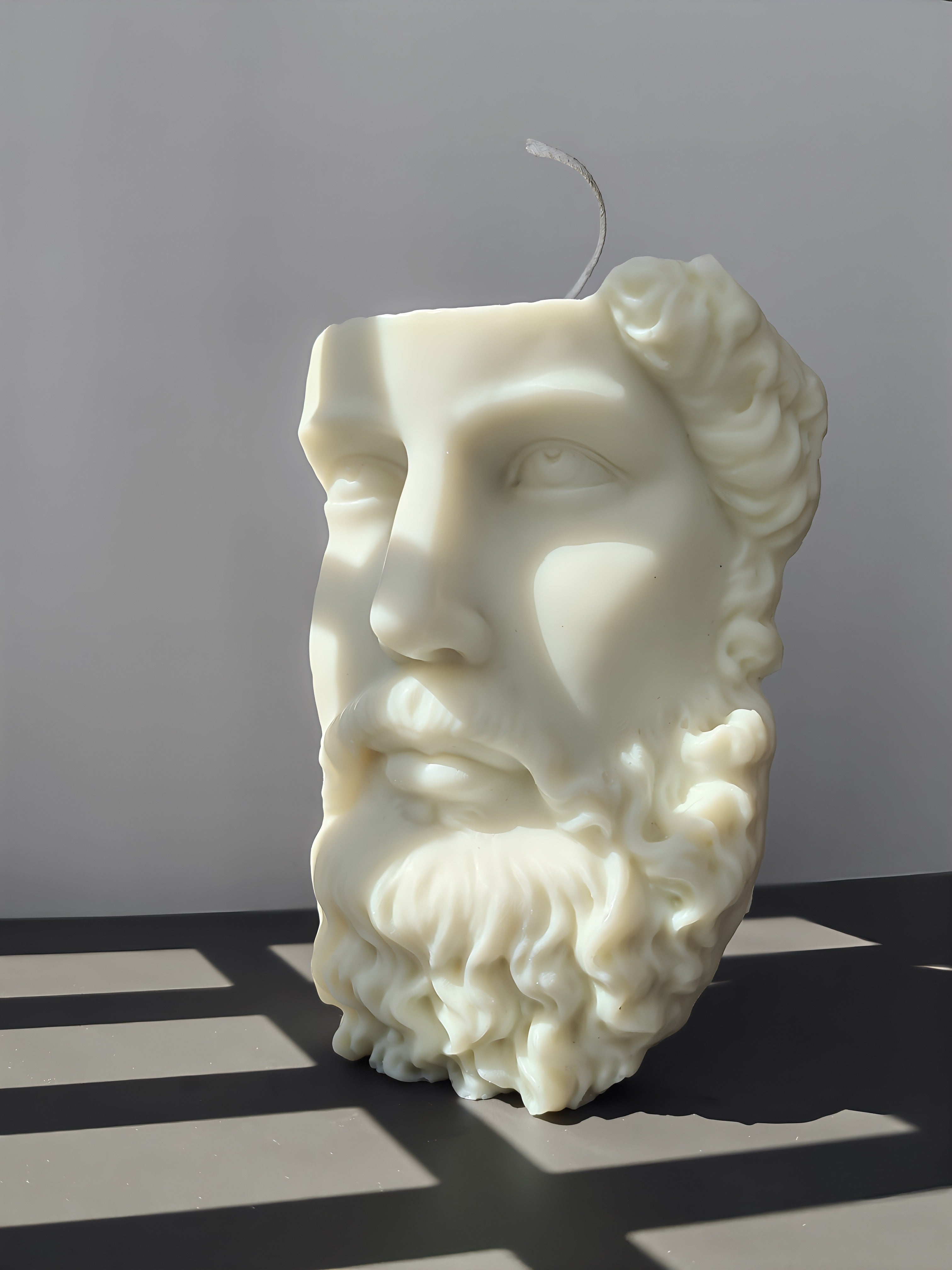 Zeus Half Face Greek Candle